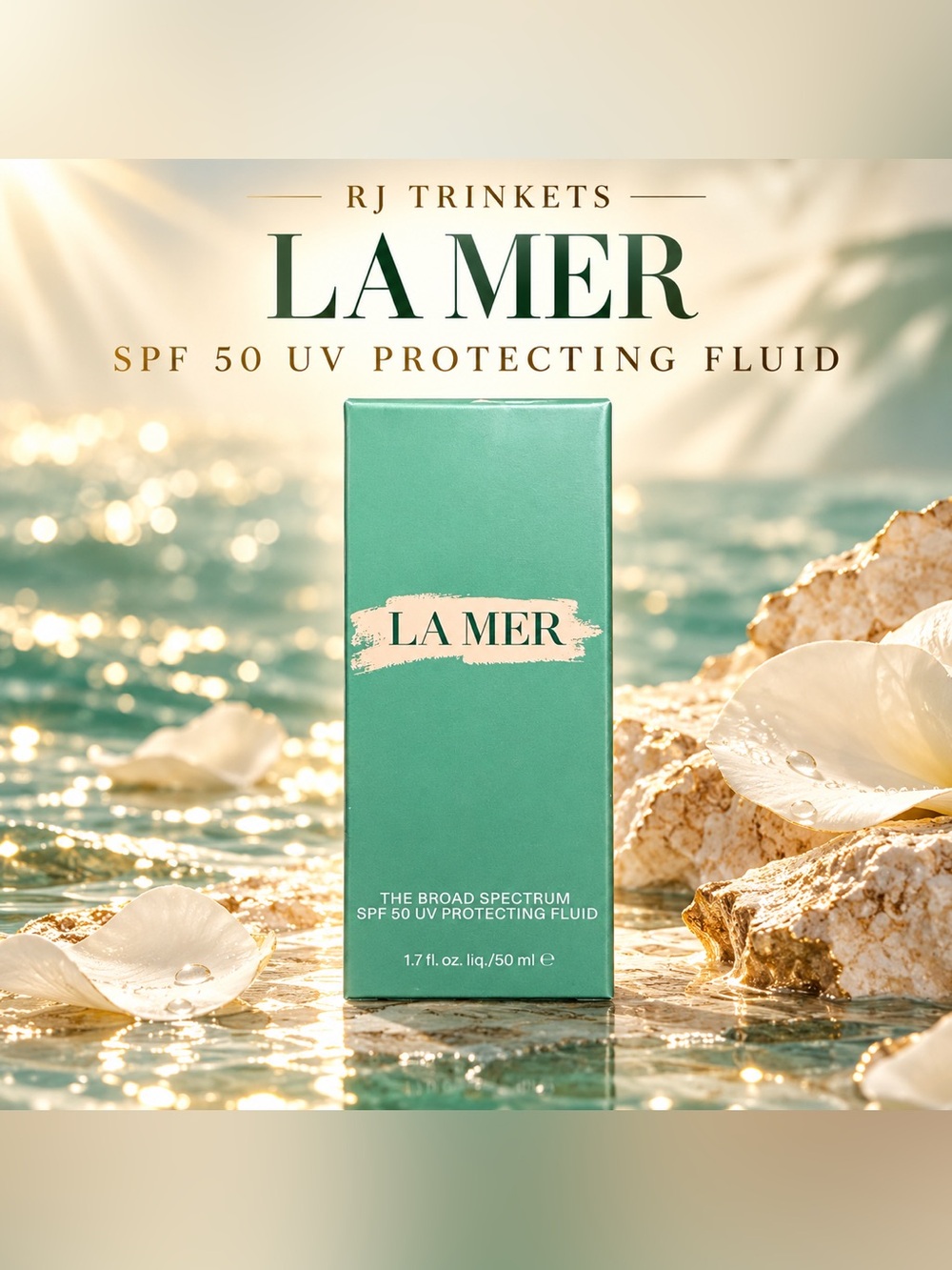 La Mer SPF 50 UV Protecting Fluid — Seafoam Green